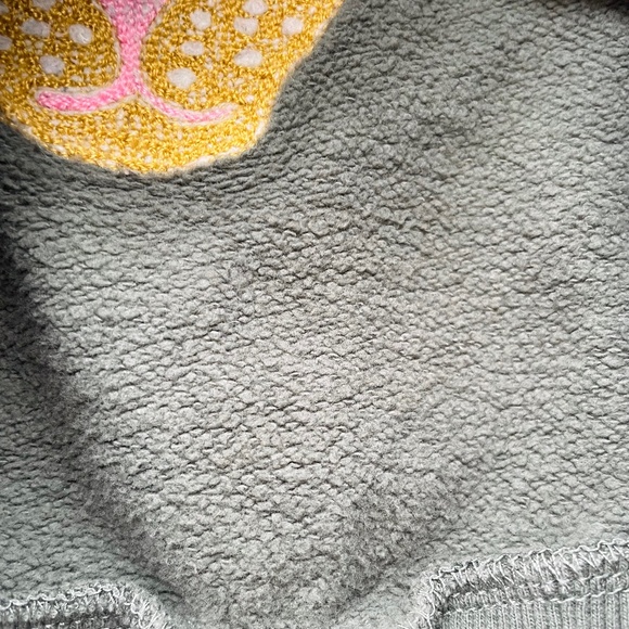 American Outfitters Girls Sweatshirt | Size 8 | Leopard Patch | A076 - Picture 7 of 8